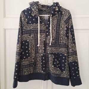 Sonoma bandana zip-up hoodie